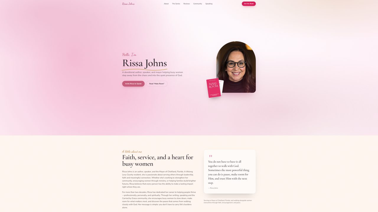 Rissa Johns website